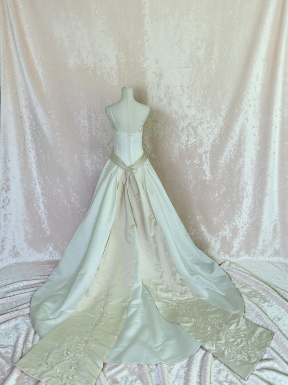 Ivory & Champagne Wedding Ball Gown